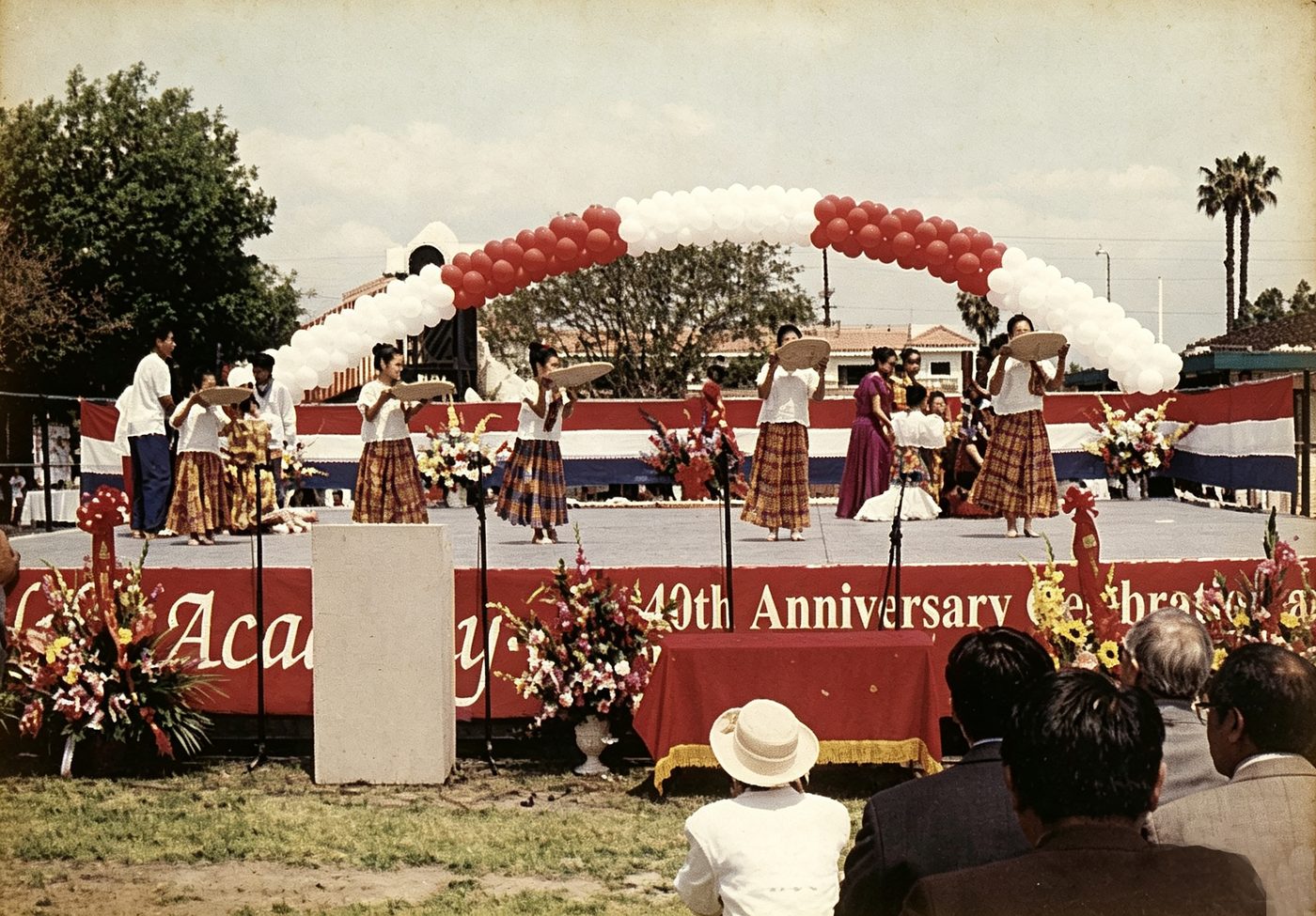 The 40th Anniversary Celebration stage at South Hills Academy